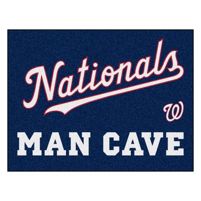 Fan Mats  LLC Washington Nationals All-Star Mat Man Cave Navy