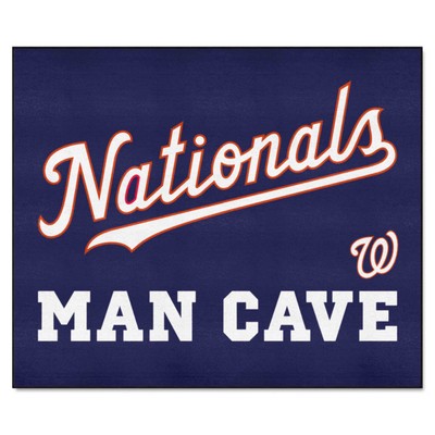 Fan Mats  LLC Washington Nationals Tailgater Mat Man Cave Navy