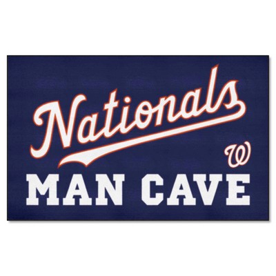 Fan Mats  LLC Washington Nationals Ulti-Mat Man Cave Navy