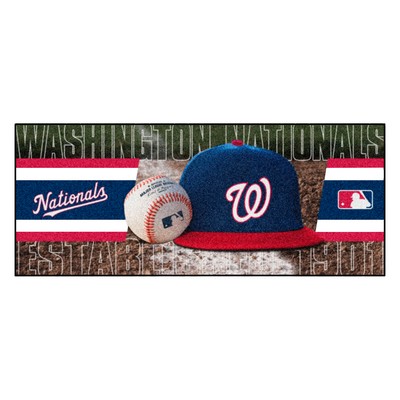 Fan Mats  LLC Washington Nationals Baseball Runner Navy