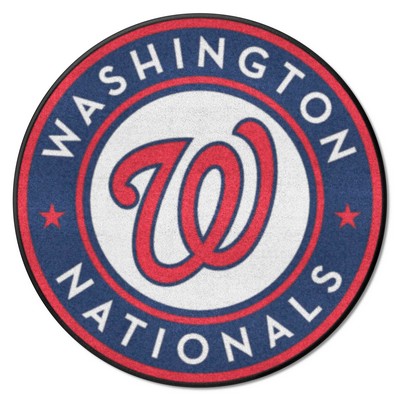 Fan Mats  LLC Washington Nationals Roundel Mat Navy