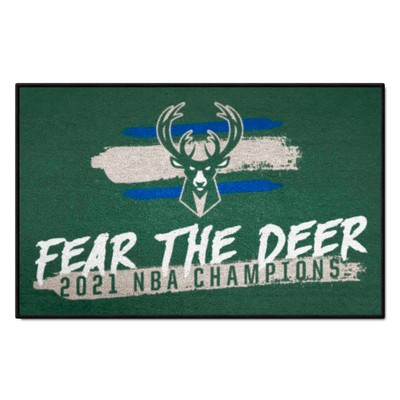 Fan Mats  LLC Milwaukee Bucks Starter Mat Green