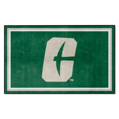 Fan Mats  LLC Charlotte 49ers 4x6 Rug Green