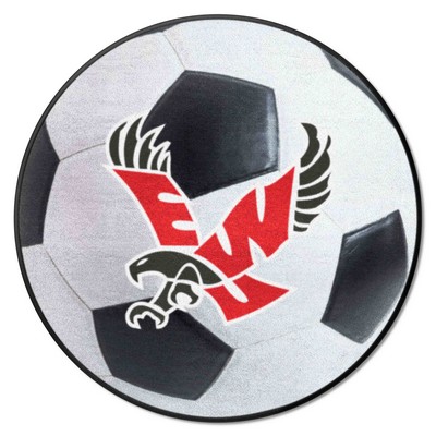 Fan Mats  LLC Eastern Washington Eagles Soccer Ball Mat White