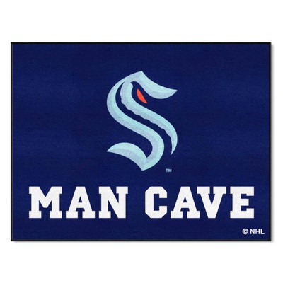 Fan Mats  LLC Seattle Kraken All-Star Mat Man Cave Navy