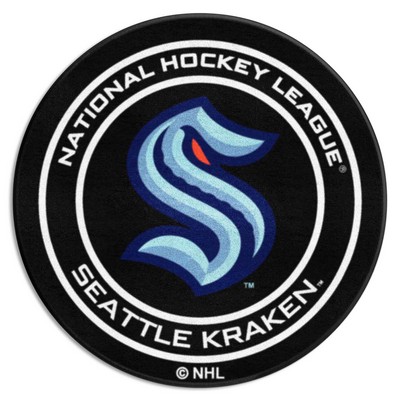 Fan Mats  LLC Seattle Kraken Puck Mat Black