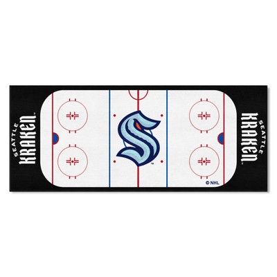 Fan Mats  LLC Seattle Kraken Rink Runner White