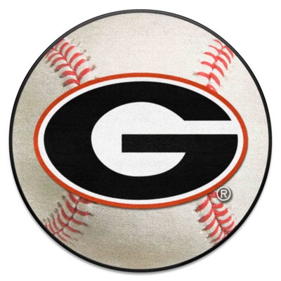 Fan Mats  LLC Georgia Bulldogs Baseball Mat White