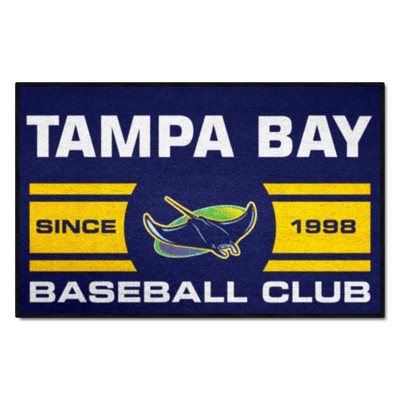 Fan Mats  LLC Tampa Bay Rays Starter Mat Uniform Navy