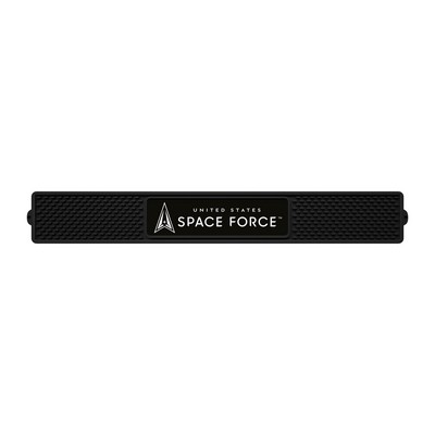 Fan Mats  LLC U.S. Space Force Bar Drink Mat - 3.25in. x 24in. Black