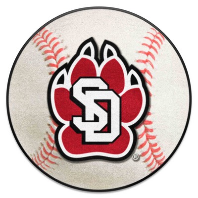 Fan Mats  LLC South Dakota Coyotes Baseball Mat White