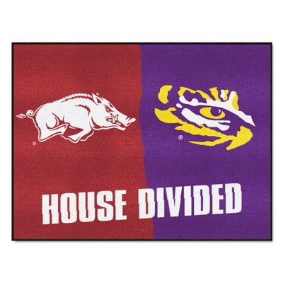 Fan Mats  LLC House Divided Georgia Tech / Georgia House Divided Mat Blue