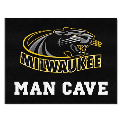 Fan Mats  LLC Wisconsin-Milwaukee Panthers All-Star Mat Man Cave Black