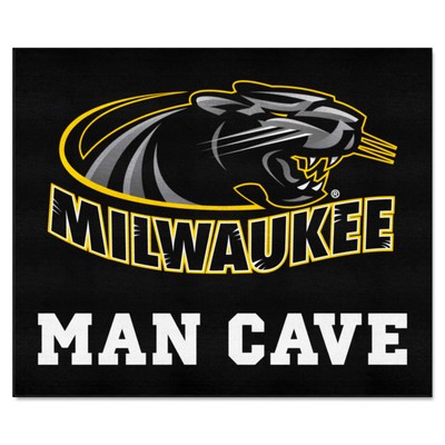 Fan Mats  LLC Wisconsin-Milwaukee Panthers Tailgater Mat Man Cave Black