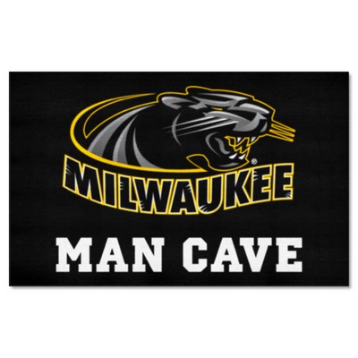 Fan Mats  LLC Wisconsin-Milwaukee Panthers Ulti-Mat Man Cave Black