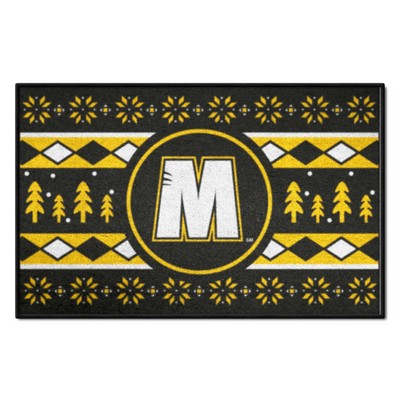 Fan Mats  LLC Wisconsin-Milwaukee Panthers Starter Mat Holiday Sweater Black