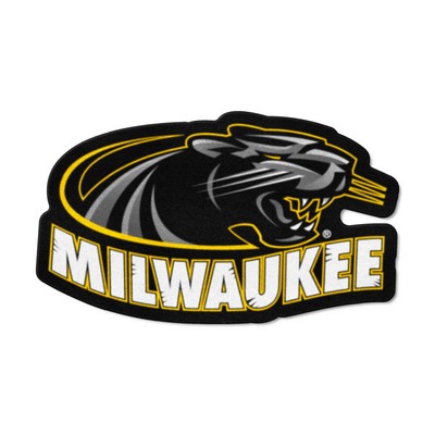 Fan Mats  LLC Wisconsin-Milwaukee Panthers Mascot Mat Black