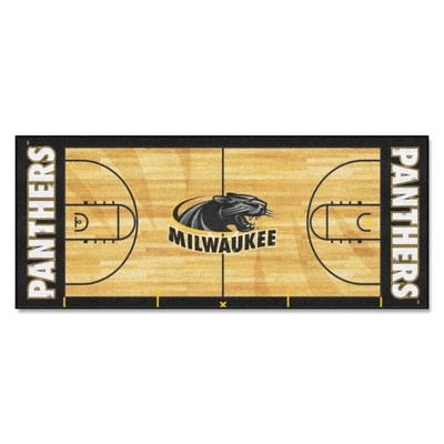 Fan Mats  LLC Wisconsin-Milwaukee Panthers NCAA Basketball Runner Black