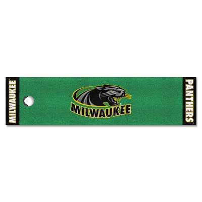 Fan Mats  LLC Wisconsin-Milwaukee Panthers Putting Green Mat Green