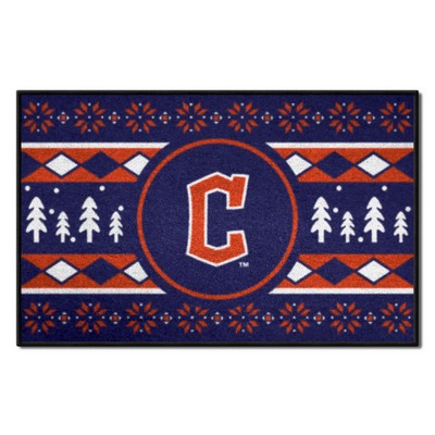 Fan Mats  LLC Cleveland Guardians Starter Mat Holiday Sweater Navy