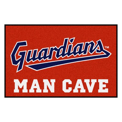 Fan Mats  LLC Cleveland Guardians Starter Mat Man Cave Red