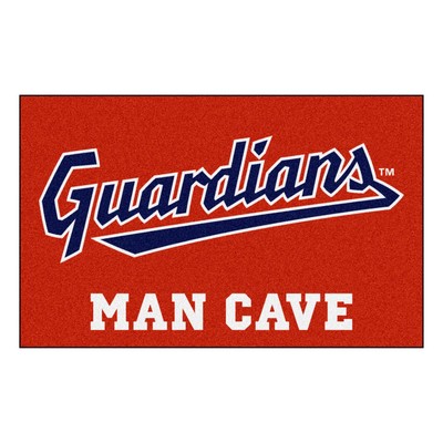 Fan Mats  LLC Cleveland Guardians Ulti-Mat Man Cave Red