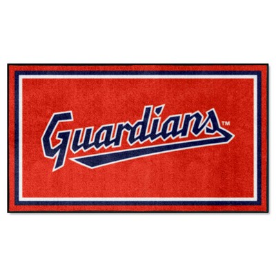 Fan Mats  LLC Cleveland Guardians 3x5 Rug Red