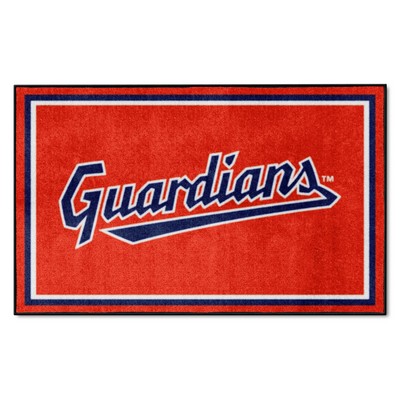 Fan Mats  LLC Cleveland Guardians 4x6 Rug Red