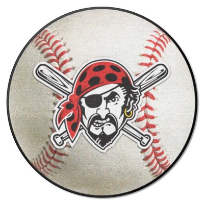 Fan Mats  LLC Pittsburgh Pirates Baseball Mat White