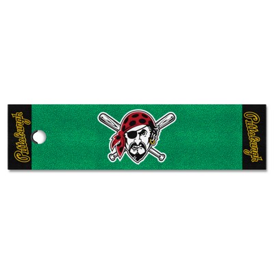 Fan Mats  LLC Pittsburgh Pirates Putting Green Mat Green