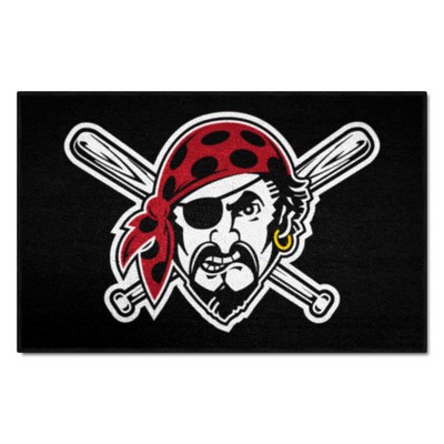 Fan Mats  LLC Pittsburgh Pirates Starter Mat Black