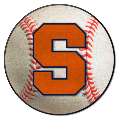 Fan Mats  LLC Syracuse Orange Baseball Mat White