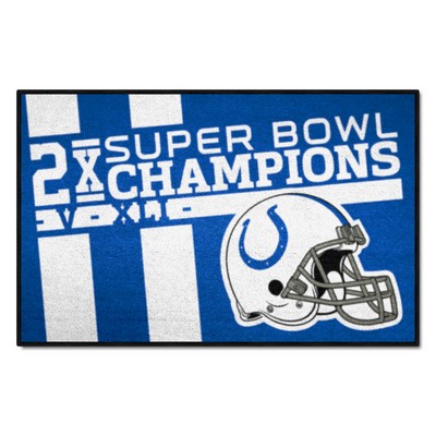 Fan Mats  LLC Indianapolis Colts Starter Mat Dynasty Blue