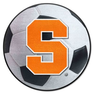 Fan Mats  LLC Syracuse Orange Soccer Ball Mat White