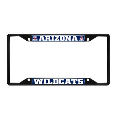 Fan Mats  LLC Arizona Wildcats License Plate Frame Black Navy