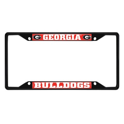 Fan Mats  LLC Georgia Bulldogs License Plate Frame Black Red