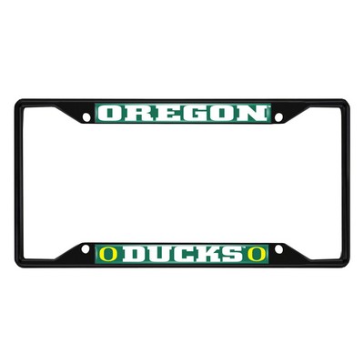 Fan Mats  LLC Oregon Ducks License Plate Frame Black Green