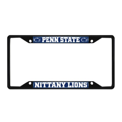 Fan Mats  LLC Penn State Nittany Lions License Plate Frame Black Navy