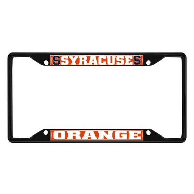 Fan Mats  LLC Syracuse Orange License Plate Frame Black Navy