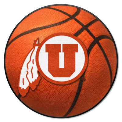 Fan Mats  LLC Utah Utes Basketball Mat Orange