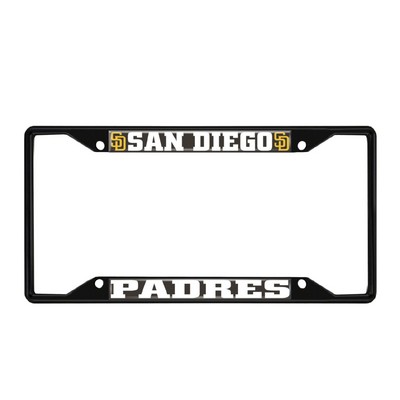 Fan Mats  LLC San Diego Padres License Plate Frame Black Navy