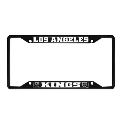 Fan Mats  LLC Los Angeles Kings License Plate Frame Black Black