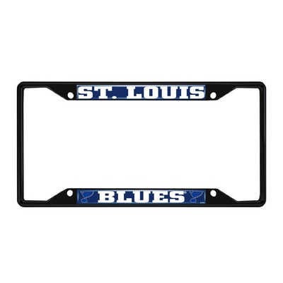 Fan Mats  LLC St. Louis Blues License Plate Frame Black Navy