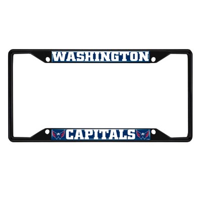 Fan Mats  LLC Washington Capitals License Plate Frame Black Red