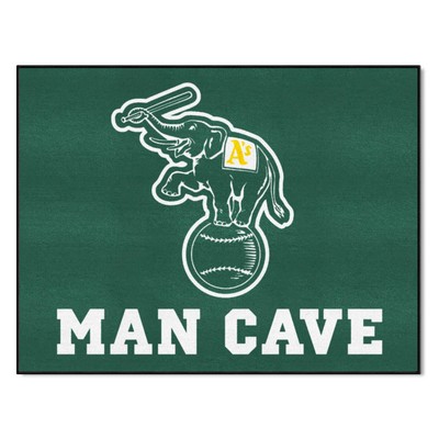 Fan Mats  LLC Oakland Athletics All-Star Mat Man Cave Green