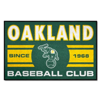 Fan Mats  LLC Oakland Athletics Starter Mat Uniform Green