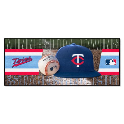 Fan Mats  LLC Minnesota Twins Baseball Runner Blue