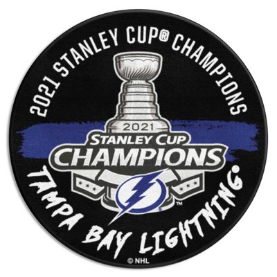 Fan Mats  LLC Tampa Bay Lightning Puck Mat Black