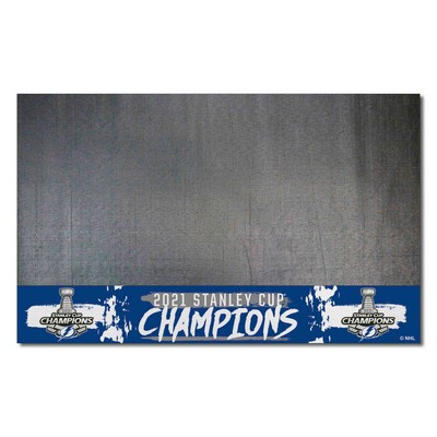 Fan Mats  LLC Tampa Bay Lightning Grill Mat Blue