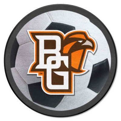 Fan Mats  LLC Bowling Green Falcons Soccer Ball Mat White